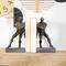 9.75" Modern Polystone Leaning Men Bookends, 2ct.